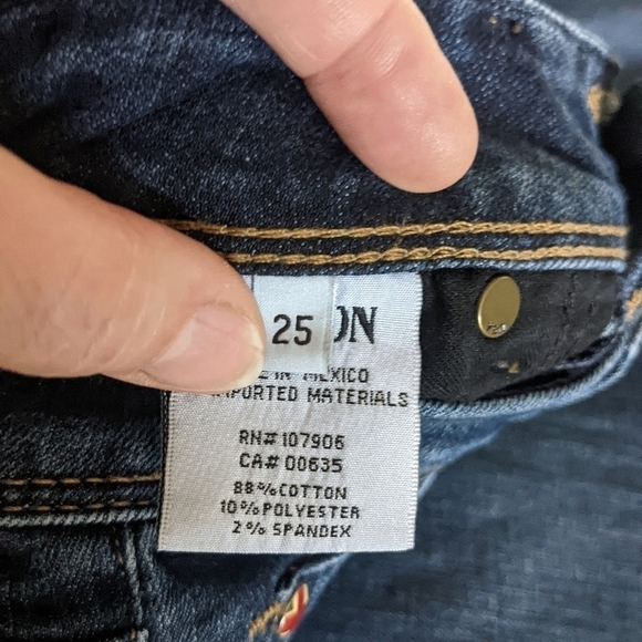 HUDSON Beth Baby Boot Jeans 25 Obscurity Slim Small Flare Mid Rise Mid Wash - Picture 13 of 15